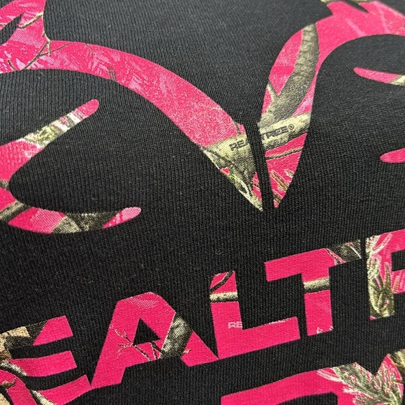 Realtree APC long sleeve Deer antler crew neck long sleeve 100% cotton T-shirt - Picture 2 of 8